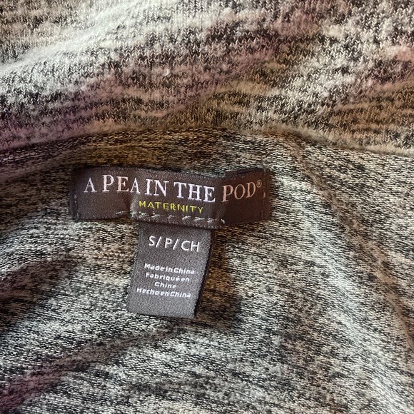 Heather grey maternity sweater -- A Pea in the Pod - Picture 2 of 3